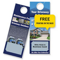 Door Hanger w/ Business Card Slits (4 1/4" x 11")